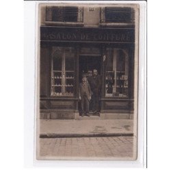 A LOCALISER : carte photo d'un salon de coiffure (coiffeur) - état