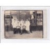 A LOCALISER : photo collée sur cpa du salon de coiffure Lercher (coiffeur) - très bon état