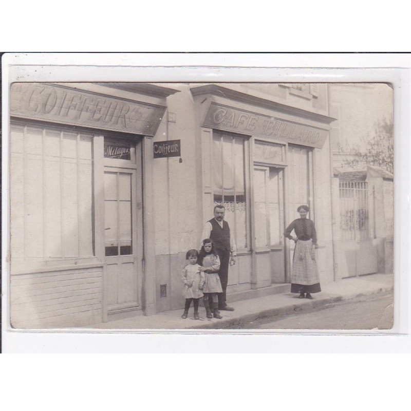 A LOCALISER : carte photo du salon de coiffure Metayer (coiffeur) - très bon état