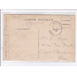 A LOCALISER : photo collée sur carte de franchise militaire du salon de coiffure (coiffeur) - très bon état