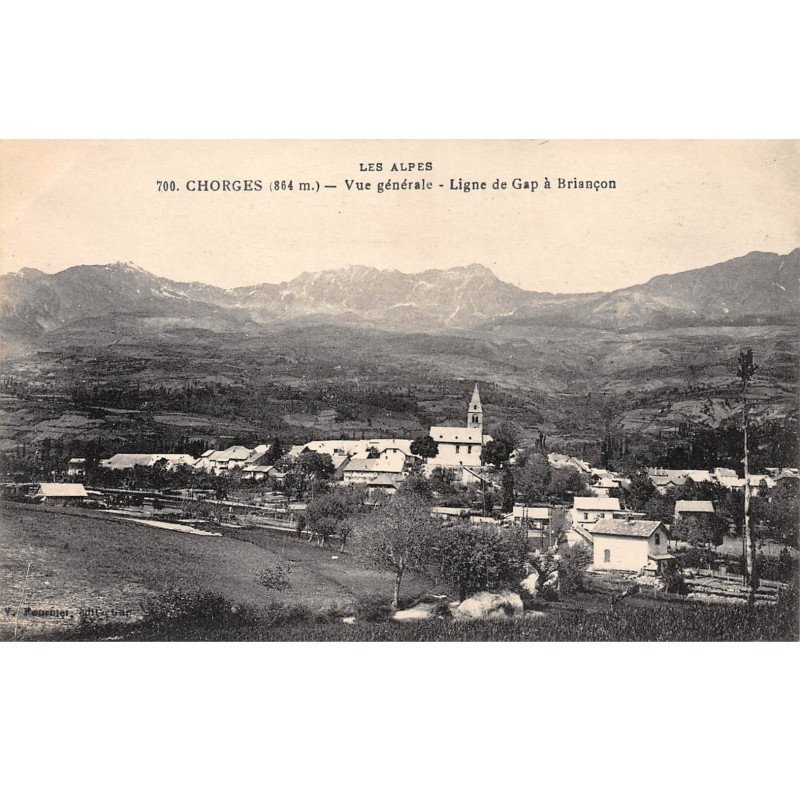CHORGES - Vue générale - Ligne de Gap à Briançon - très bon état