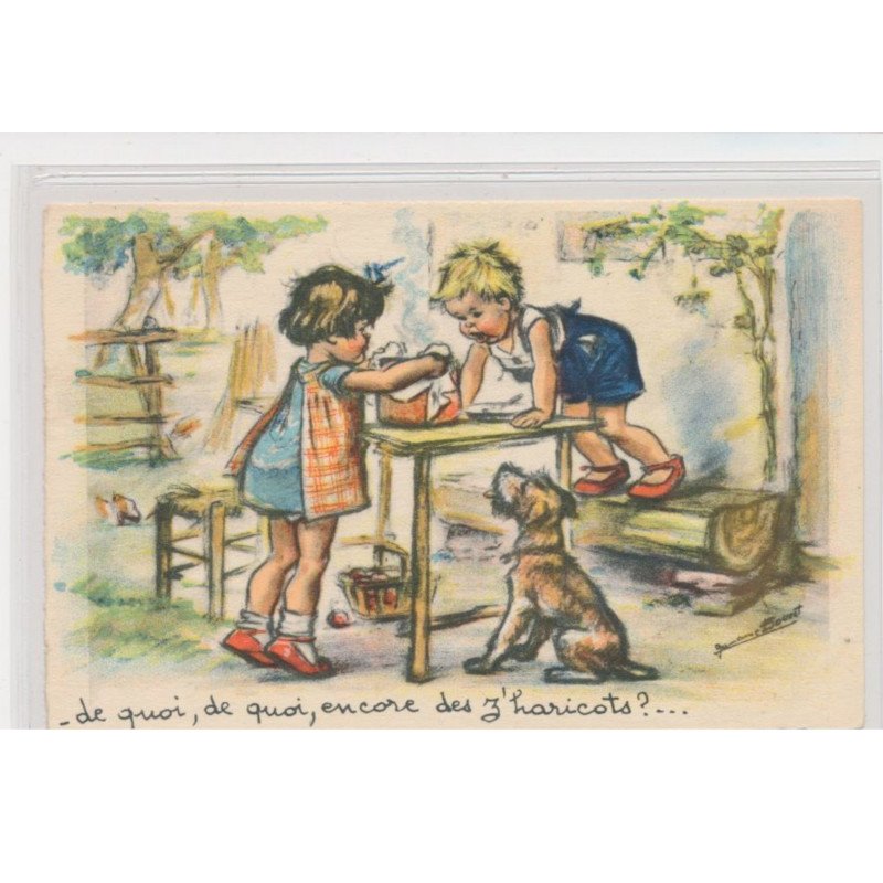 BOURET Germaine - ex collection Amigon - De quoi de quoi encore des z'haricots - Très bon état