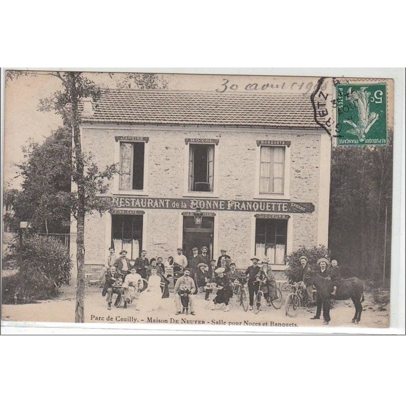 PARC DE CEUILLY : maison de Neuter - salle pour noces et banquets - très bon état