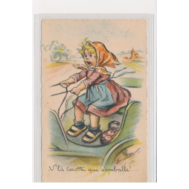 BOURET Germaine - ex collection Amigon - V'là cocotte qui s'emballe - Très bon état