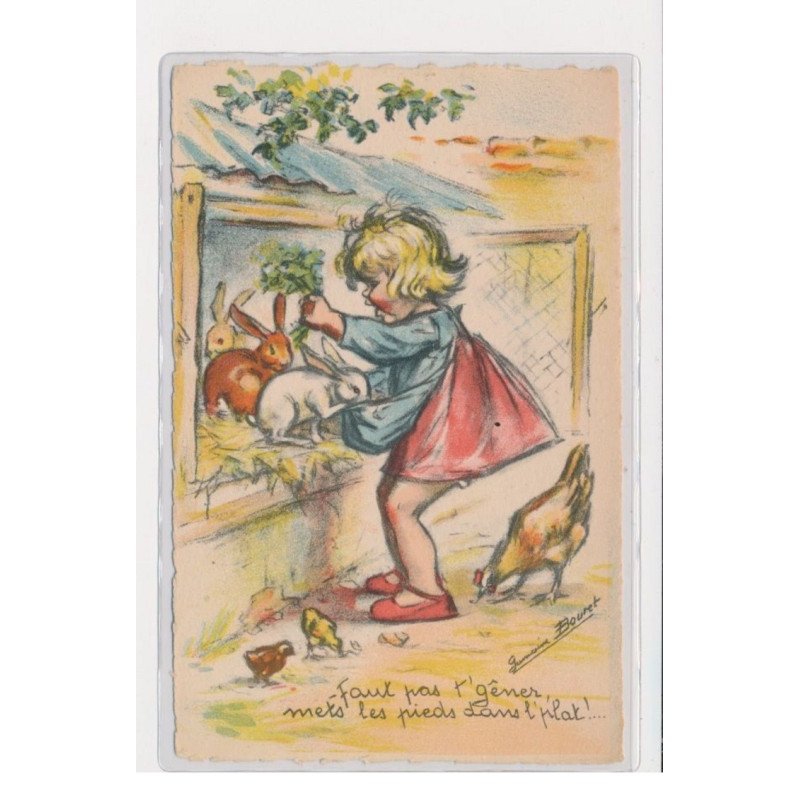 BOURET Germaine - ex collection Amigon - Faut pas t'gêner mets les pieds dans l'plat - Très bon état