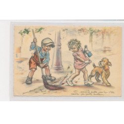 BOURET Germaine - ex collection Amigon - Vous en faites pas la p'tite dame ça porte bonheur - Très bon état