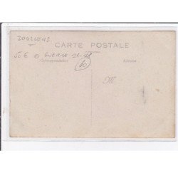 DOULLENS : carte photo des canons confisqués à l'ennemi (guerre - militaire) - très bon état