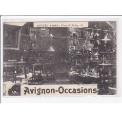 AVIGNON : publicité pour le brocanteur AVIGNON-OCCASIONS (magasin) - très bon état