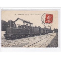 ANGERVILLE : la gare du tramway et le tramway - très bon état