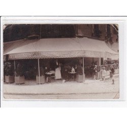 JUVISY SUR ORGE : carte photo du Café de Paris (GARIBAL) - état