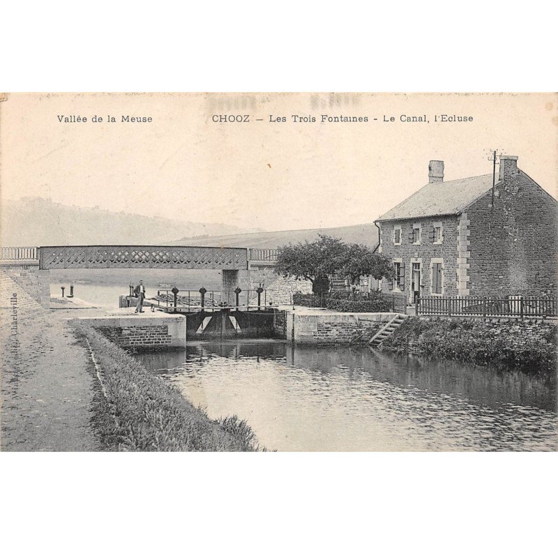 CHOOZ - Les Trois Fontaines - Le Canal, l'Ecluse - très bon état
