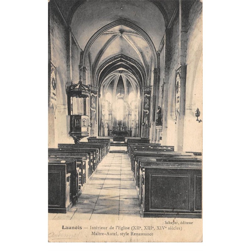 LAUNOIS - Intérieur de l'Eglise - très bon état