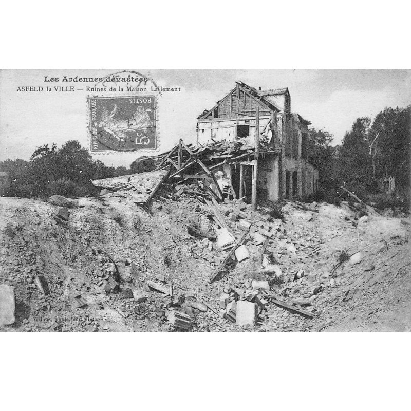 ASFELD LA VILLE - Ruines de la Maison Lallement - très bon état