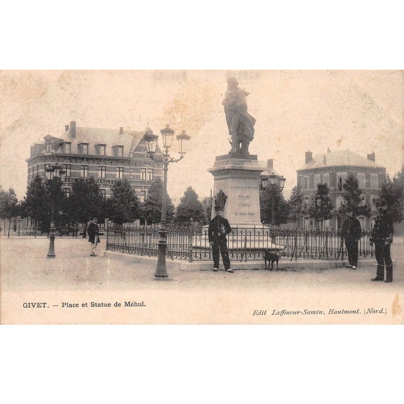 GIVET - Place et Statue de Méhul - très bon état