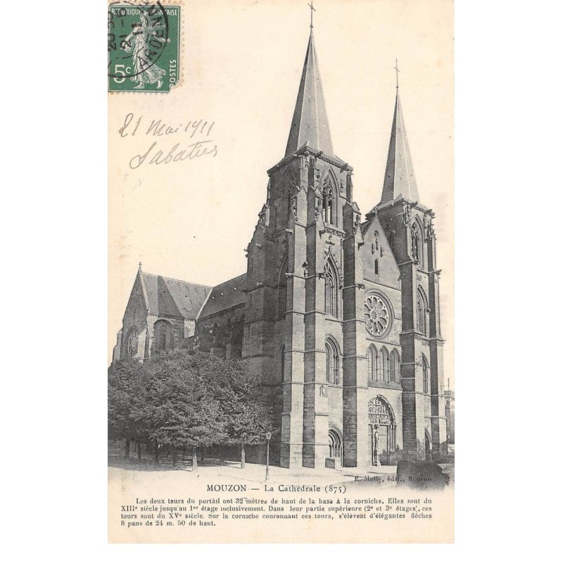 MOUZON - La Cathédrale - très bon état