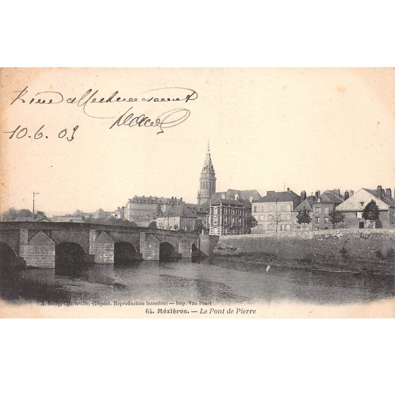 MEZIERES - Le Pont de Pierre - très bon état