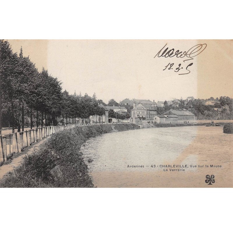 CHARLEVILLE - Vue sur la Meuse - La Verrerie - très bon état