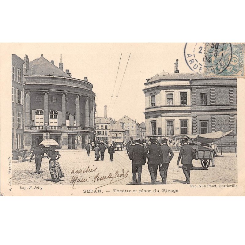 SEDAN - Théâtre et Place du Rivage - très bon état