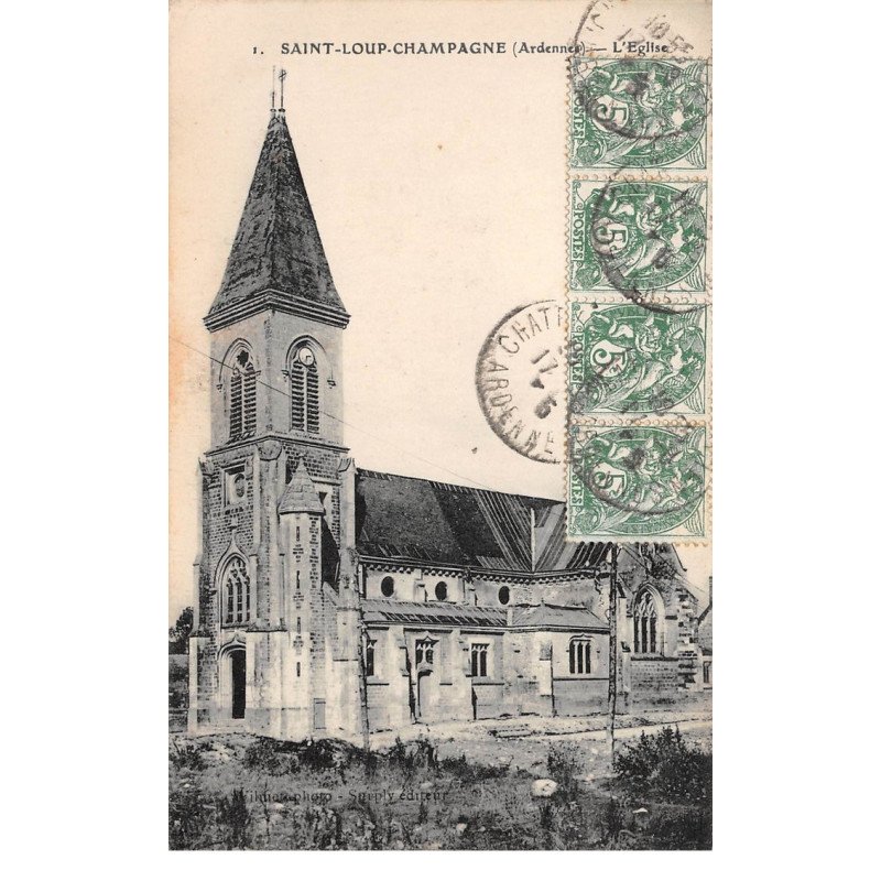 SAINT LOUP CHAMPAGNE - L'Eglise - très bon état