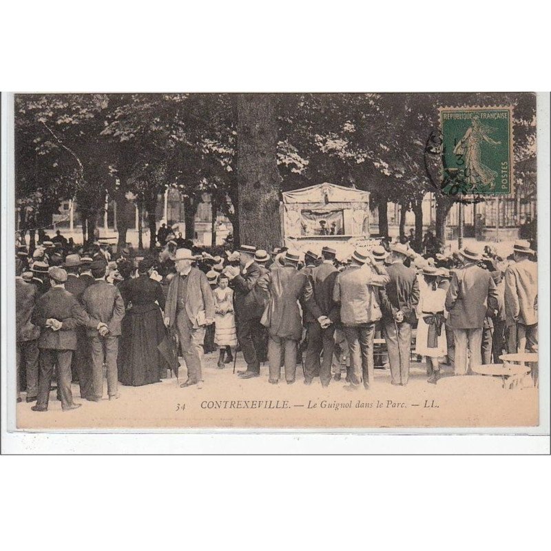 CONTREXEVILLE : le guignol dans le parc - très bon état