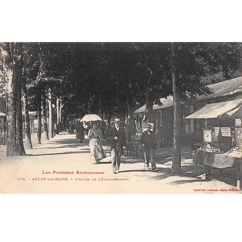 AULUS LES BAINS - L'Allée de l'Etablissement - état
