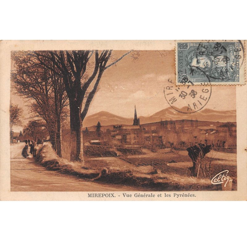 MIREPOIX - Vue générale et les Pyrénées - très bon état