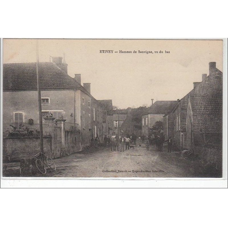 ETIVEY : hameau de Sanvigne vu du bas - très bon état ETIVEY : hameau de Sanvigne vu du bas - très bon état
