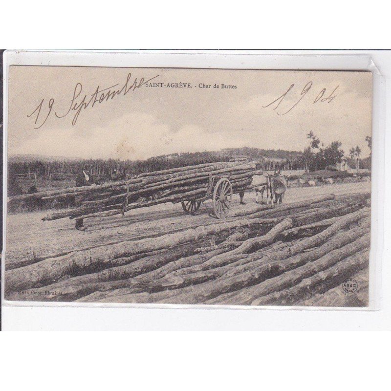 SAINT AGREVE : char de buttes (transport du bois) - très bon état SAINT AGREVE : char de buttes (transport du bois) - très bon état
