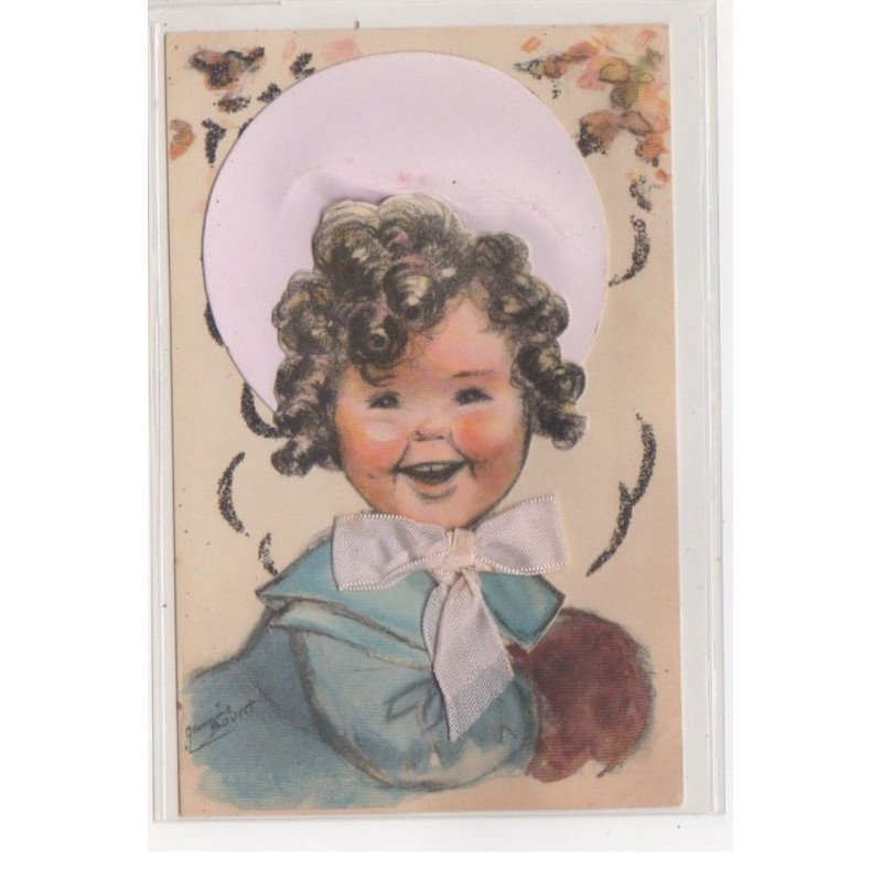 BOURET Germaine : cpa avec collage (systeme -  série 646) (ex-collection Amigon) - très bon état