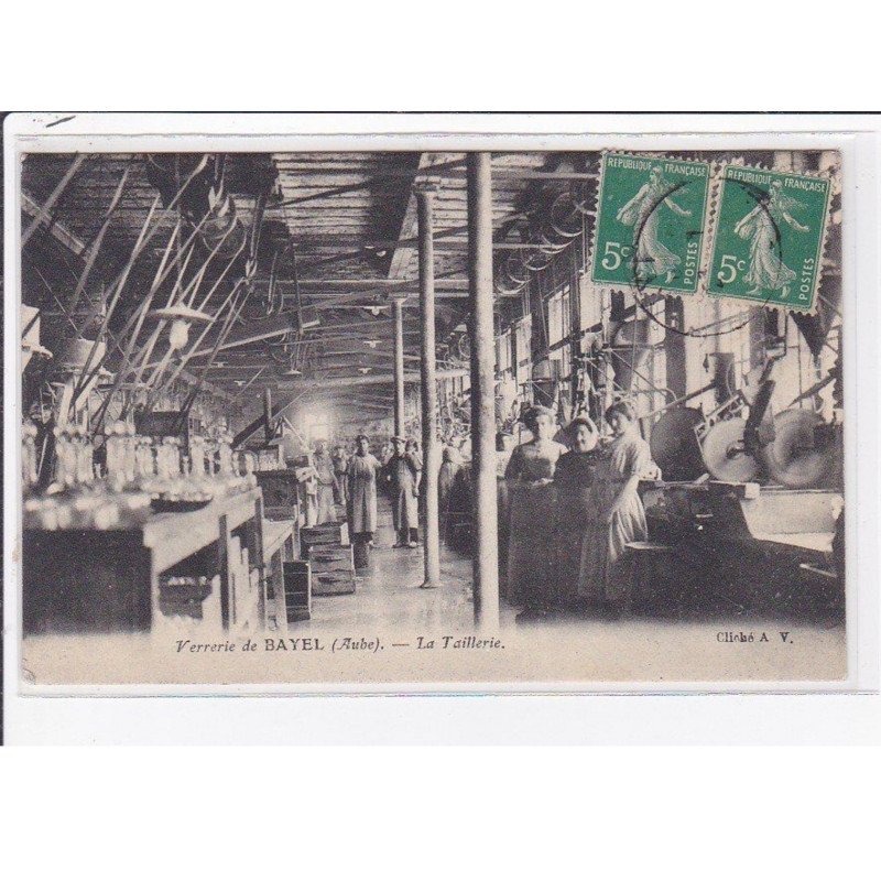 La verrerie de BAYEL - la taillerie - très bon état