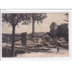 JEUGNY : la scierie (bois) - bon état (traces)