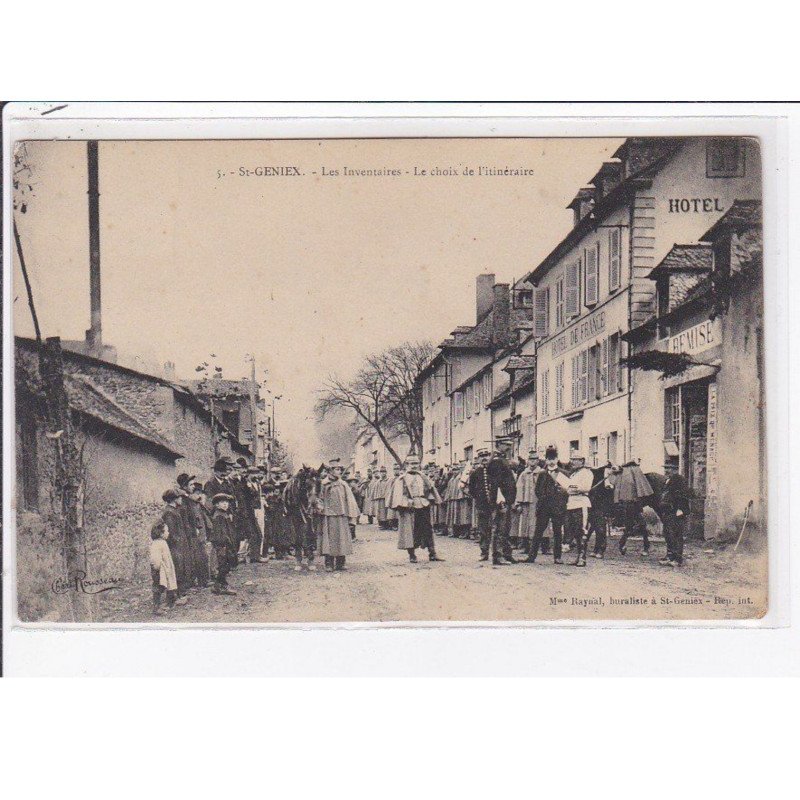 SAINT GENIEX : les invenatires - le choix de l'itinéraire - état