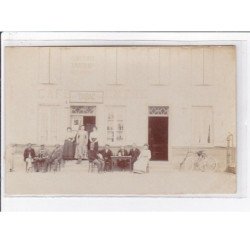 CLEREY : carte photo du café du Centre (tabac - Gautherot - Tassin - restaurant) - sur la place - très bon état