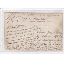 MONTLUCON : carte photo du magasin de la Société Parisienne Chaussures ) au 1 boulevard de Courtais - bon état