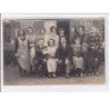 ROSTRENEN : carte photo d'un groupe de personnes - très bon état