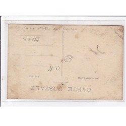 SAINT AUBIN SUR GAILLON : carte photo du monument aux morts - état