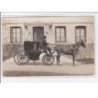 BESANCON : lot de 4 cartes photo d'un conducteur de fiacre (attelage)(photo D'HOOP) - très bon état (1 cpa abimée)