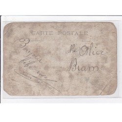 BESANCON : lot de 4 cartes photo d'un conducteur de fiacre (attelage)(photo D'HOOP) - très bon état (1 cpa abimée)