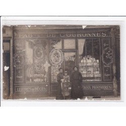 IVRY : carte photo de la fabrique de couronnes - maison Eugène DURU "Au Souvenir" (cartes postales) - très bon état