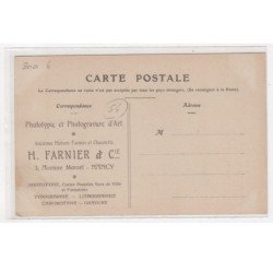 NANCY : carte postale publicitaire pour l'éditeur de cartes postales FARNIER et CHAUVETTE - très bon état