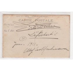 ISSY LES MOULINEAUX : carte photo d'une automobile en Juin 1911 (aviation - meeting ?)- très bon état