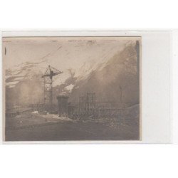 PIERREFITTE : lot d'une photo et d'une carte photo des mines - très bon état