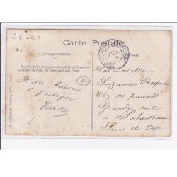 PARIS : carte photo d'un salon de coiffure (coiffeur) - état