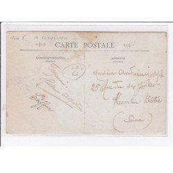 A LOCALISER : carte photo d'un salon de coiffure (coiffeur)(estaminet) - très bon état