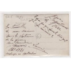 MERU : carte photo des vignes "sous le plateau de la gare" en 1934 (vendanges) - très bon état