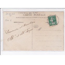 STAINS : carte photo du salon de coiffure REYNS (coiffeur - éditeur de cartes postales anciennes) - très bon état
