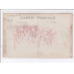 ERMONT ? : carte photo du salon de coiffure LEGER (coiffeur) -bon état (traces rouge au dos)