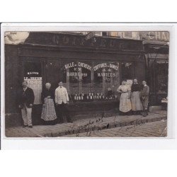 PONTOISE : carte photo du salon de coiffure LE BRETON (coiffeur) - état
