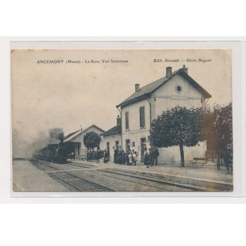 ANCEMONT - La gare, vue intérieure - état
