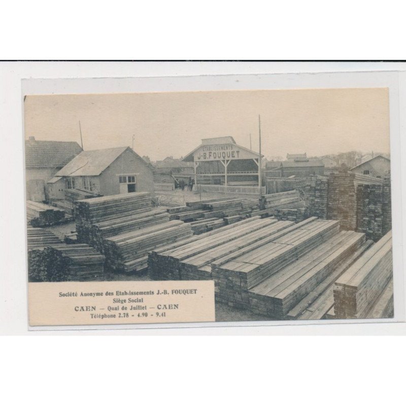 CAEN - Etablissements J.B Fouquet - Quai de Juillet - très bon état